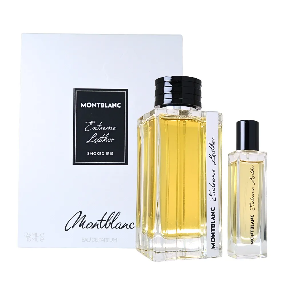【MONTBLANC 萬寶龍】Extreme Leather 極致皮革淡香精 EDP 禮盒(125ml + 15ml)