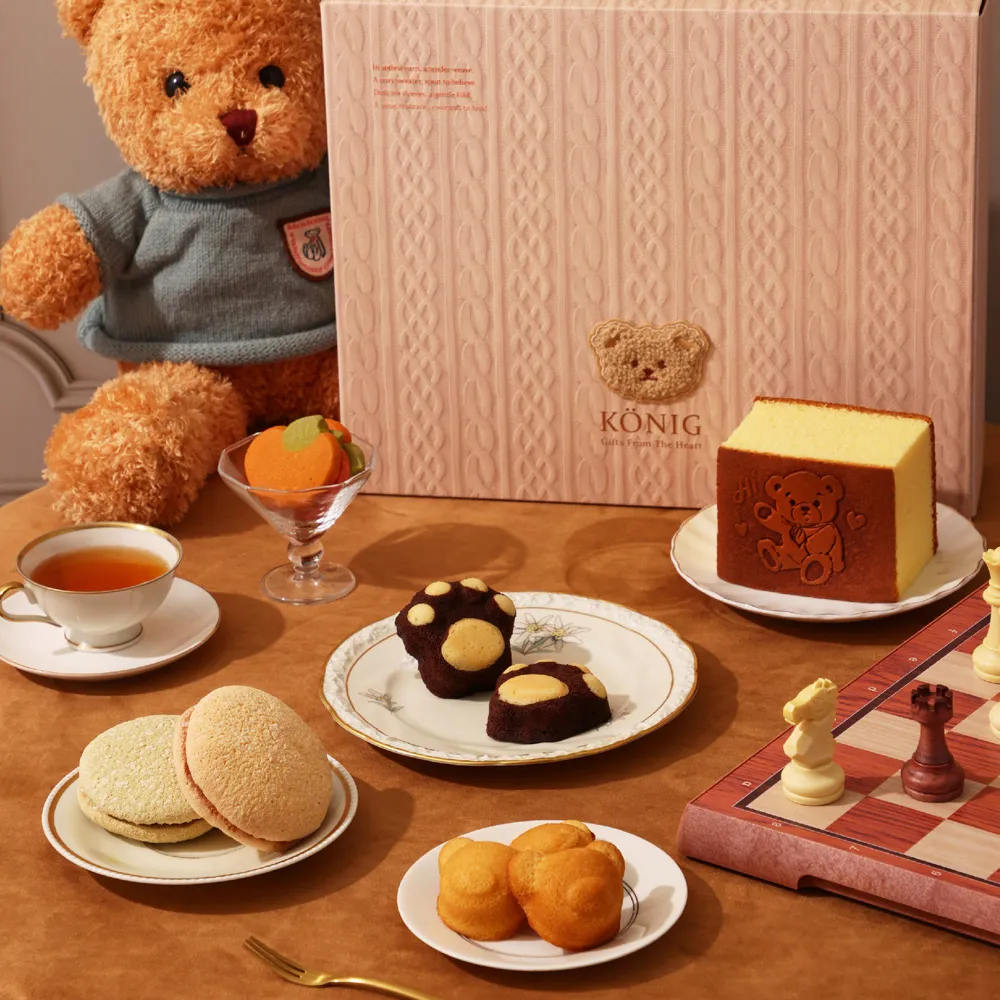 【金格食品】暖暖Bear熊熊款禮盒2盒組(伴手禮/彌月)