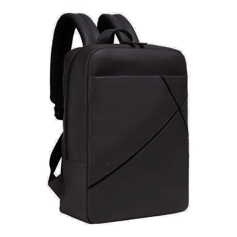 【Cerruti 1881】義大利原裝進口 頂級小牛皮後背包 CEZA06252M(黑色)