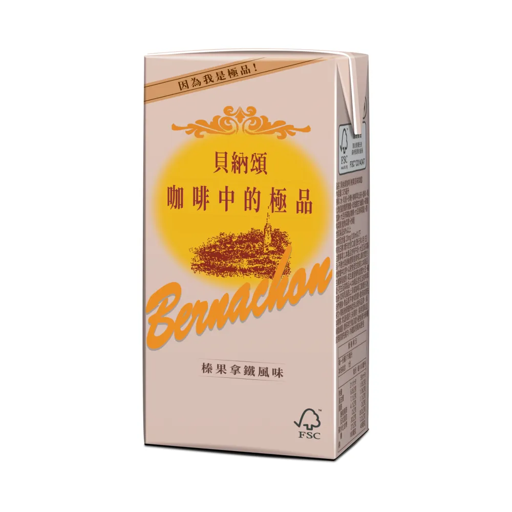 【貝納頌】榛果風味咖啡375ml(24入/箱)