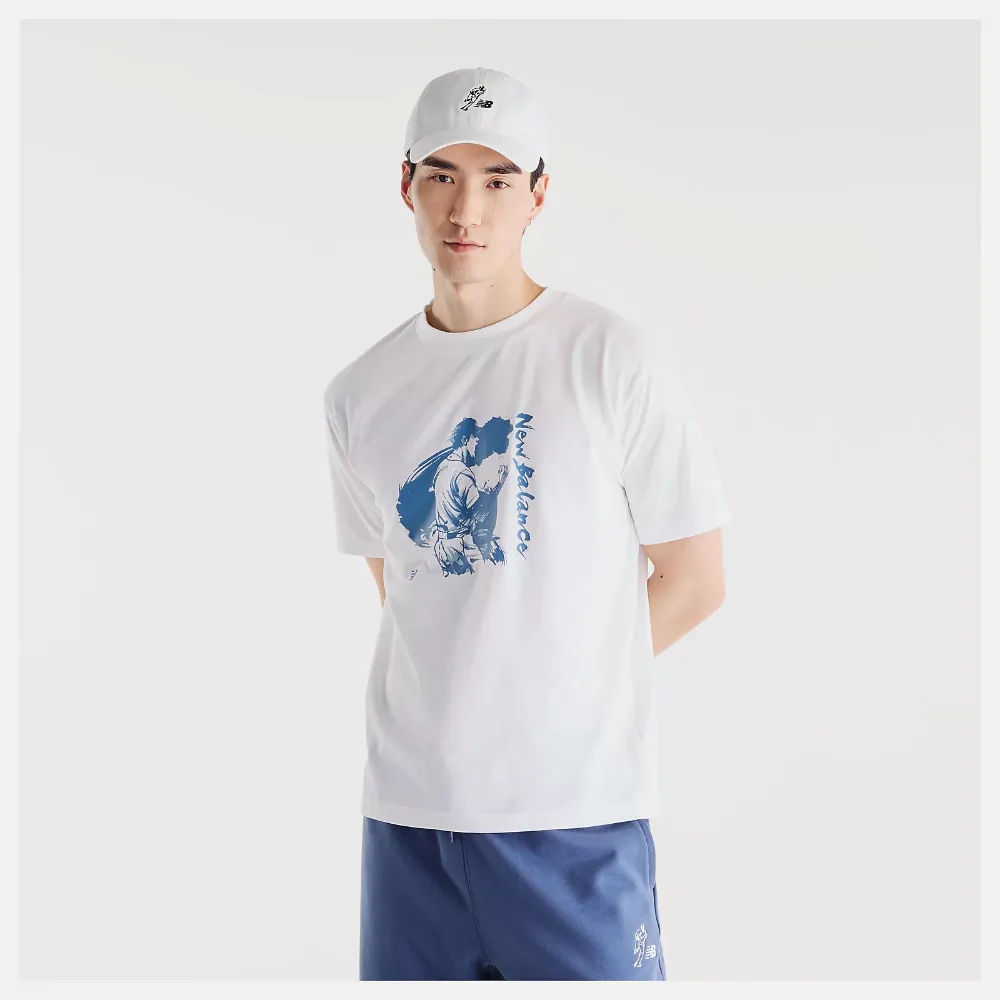 【NEW BALANCE】NB 短袖上衣 男 大谷翔平 美規 白 MT62W3EEWT