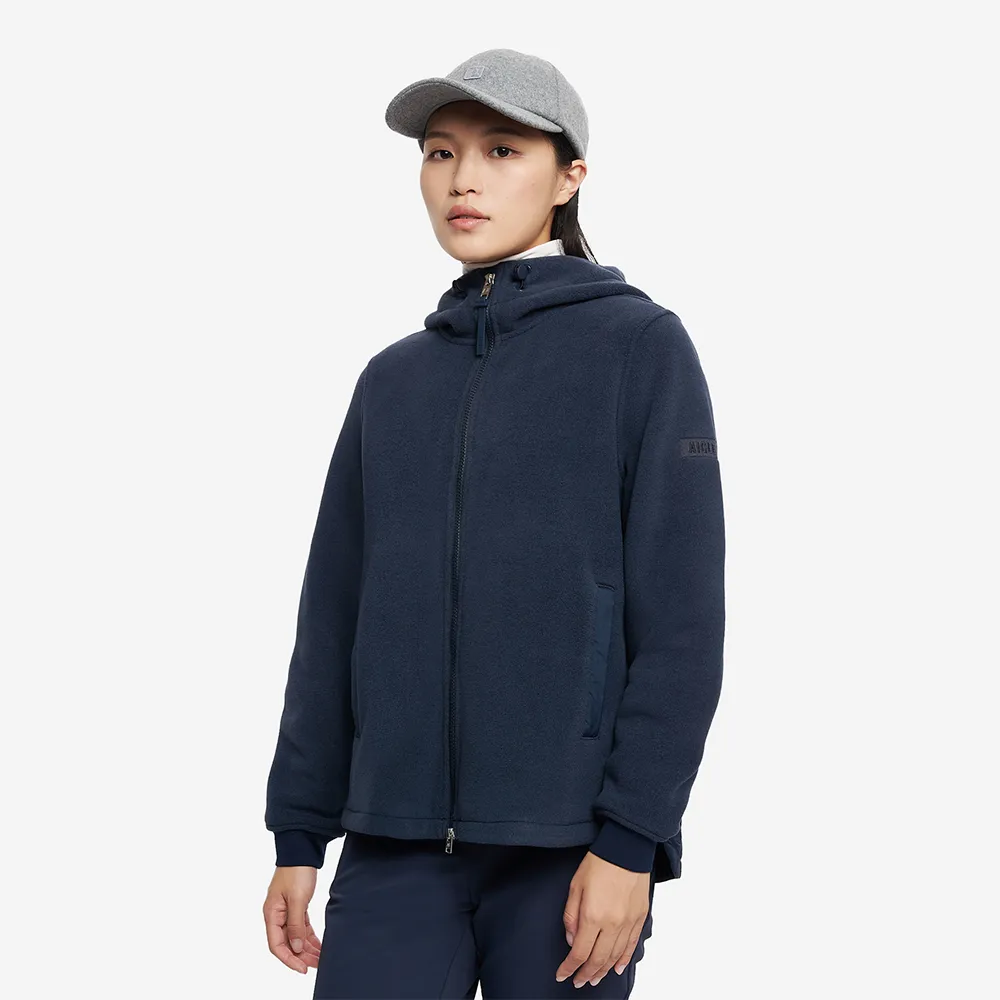【AIGLE】女 POLARTEC 刷毛保暖外套｜AG-5A230A057 深藍(女外套 保暖外套 刷毛外套 刷毛衣)