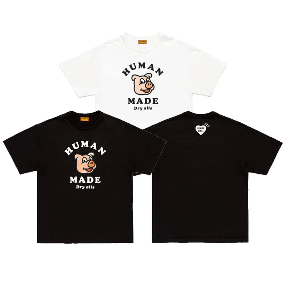 【Human Made】Pig Graphic T-Shirt 小豬短T 短袖 上衣 白/黑 HM32TE03