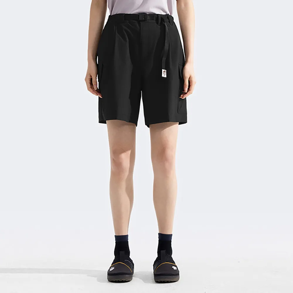 【The North Face】北面女款黑色UPF防曬短褲|8C11JK3(抗UV)