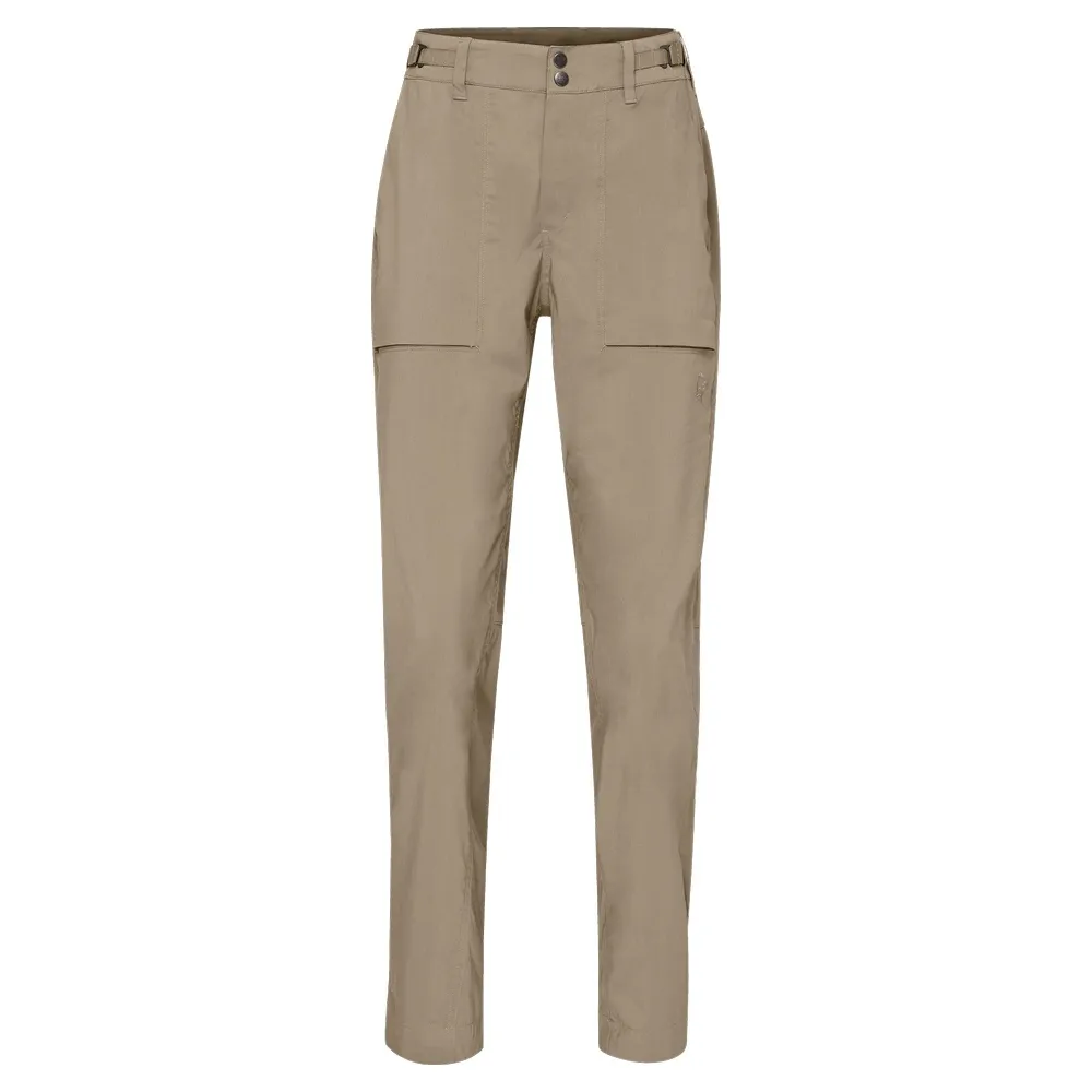 【NORRONA】femund light cotton 長褲 女款 淺駝色