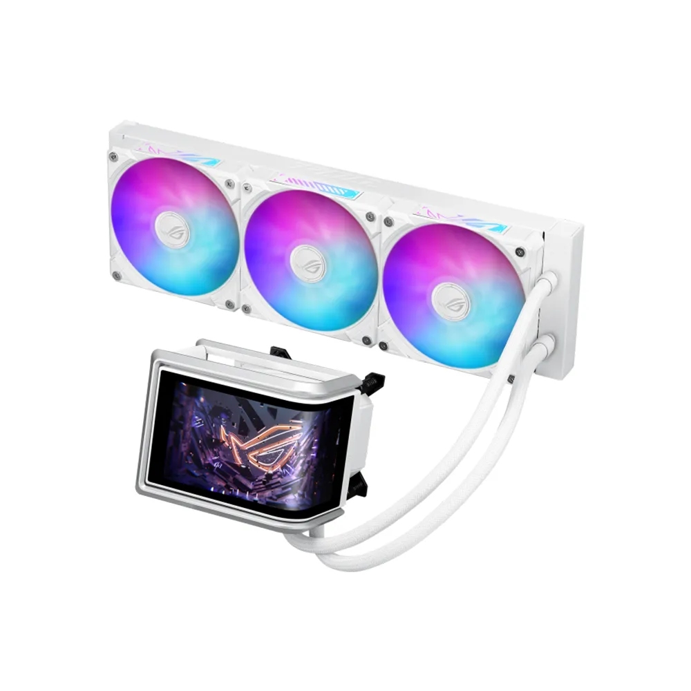 【ASUS 華碩】ROG Ryuo IV 360 ARGB White Edition 水冷散熱器 - 潮競白(ROG-RYUO-IV-360-ARGB-W)
