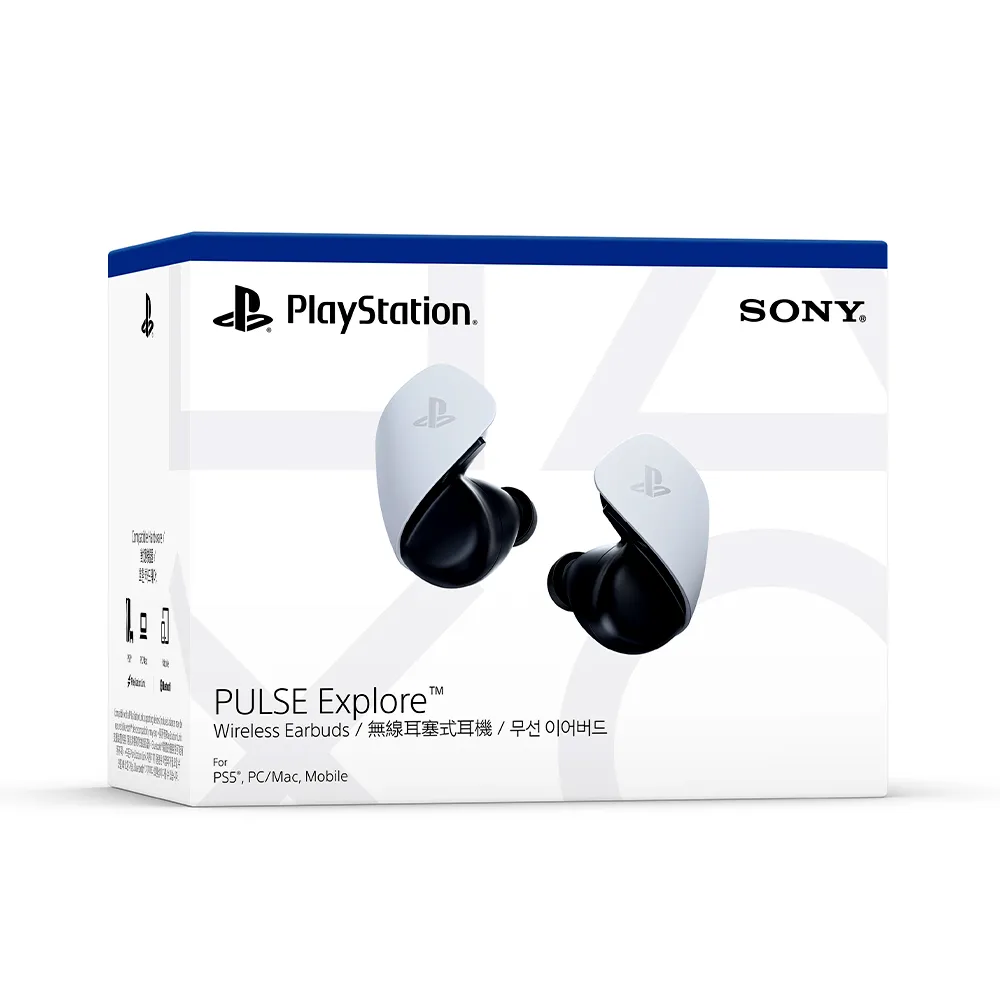 【SONY 索尼】PS5 PULSE Explore 無線耳塞式耳機 白色 台灣公司貨