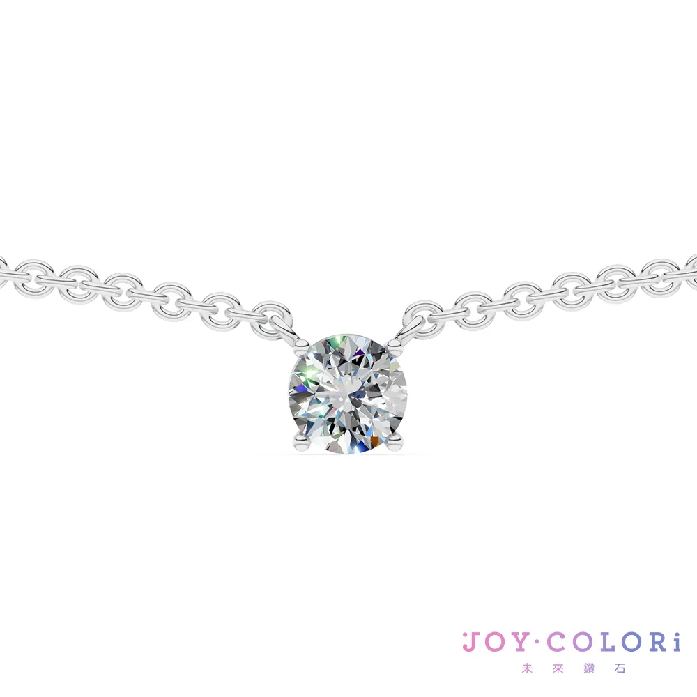 【JOY COLORi 未來鑽石】PT950鉑金 20分圓鑽項鍊(培育鑽石 耀光 NS8043BLG)