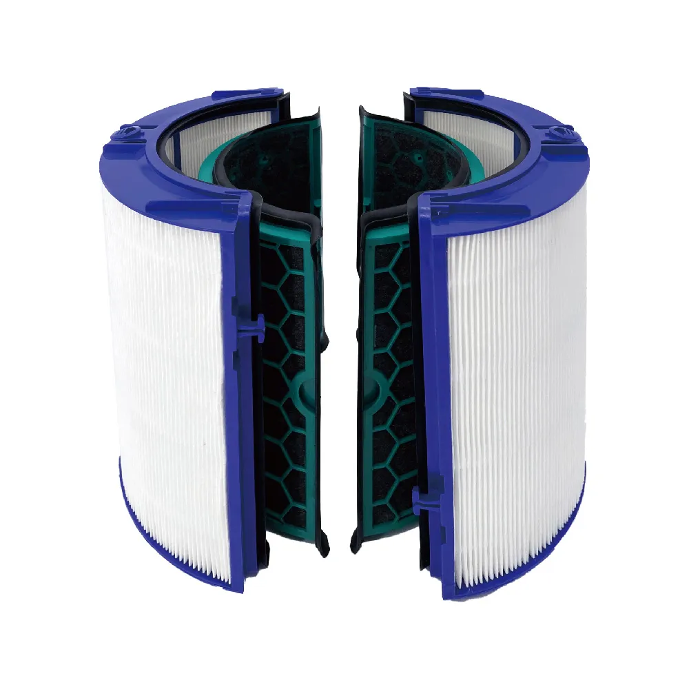【RENZA】適用 Dyson 戴森 TP04 HP04 DP04 空氣清淨機(高效HEPA+活性碳濾網 濾芯 濾心)