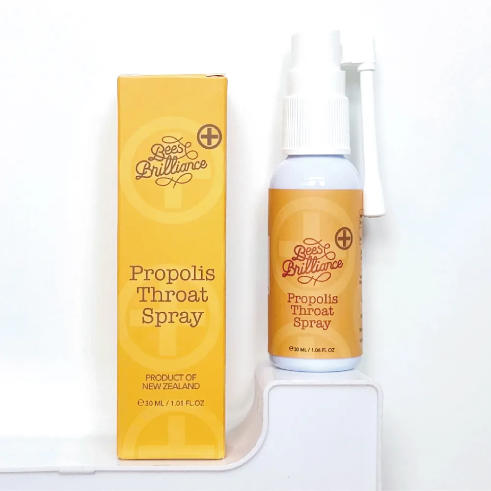 即期品【壽滿趣】Bees Brilliance紐西蘭麥蘆卡蜂膠噴液/噴劑30mlx3件組(效期2027/04/01)