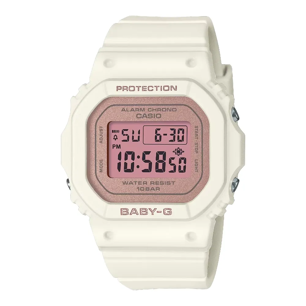 【CASIO 卡西歐】BABY-G春日色彩色調電子錶(BGD-565SC-4)