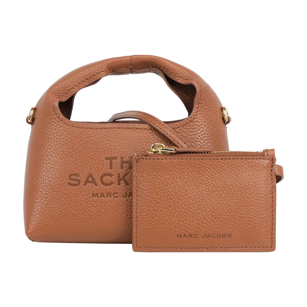 【MARC JACOBS】The Sack Bag 牛皮二用包(堅果棕)