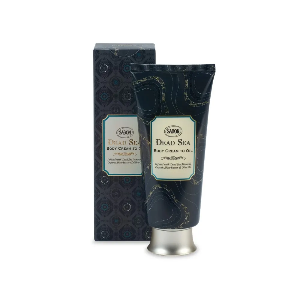 【SABON】官方直營 死海黑礦泥身體乳霜200ml(極致護膚系列)