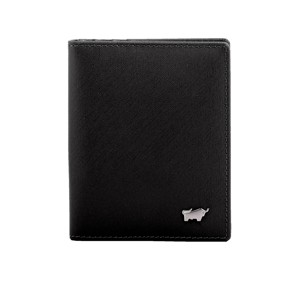 【BRAUN BUFFEL 德國小金牛】HOMME-M 10卡名片夾-黑色(BF306-401-BK) 送禮推薦