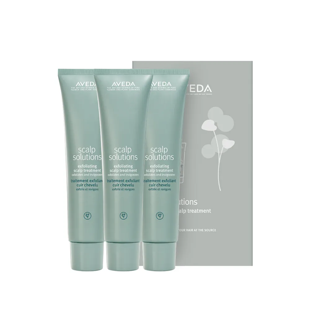 【AVEDA】蘊活淨瑕潔膚凝膠三件組 150mlX3(全新頭皮保養 呵護髮肌齡)
