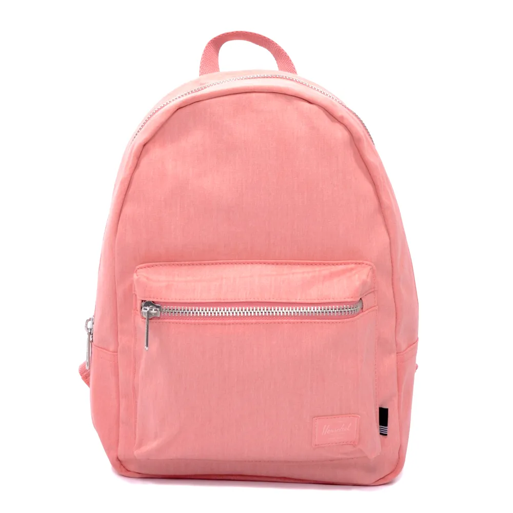 【Herschel】雙11 Grove XS 中型 高階 水洗 重磅 棉帆布 粉紅 草莓粉 金屬拉鍊 女生 背包 女包 