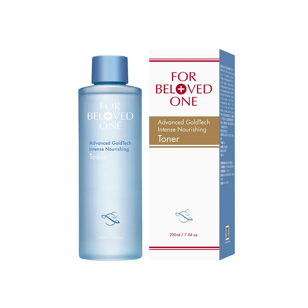 【For Beloved One 寵愛之名】黃金藍銅玻尿酸保濕化妝水200ml(藍銅胜肽/B5/分層補水/潤澤肌膚)