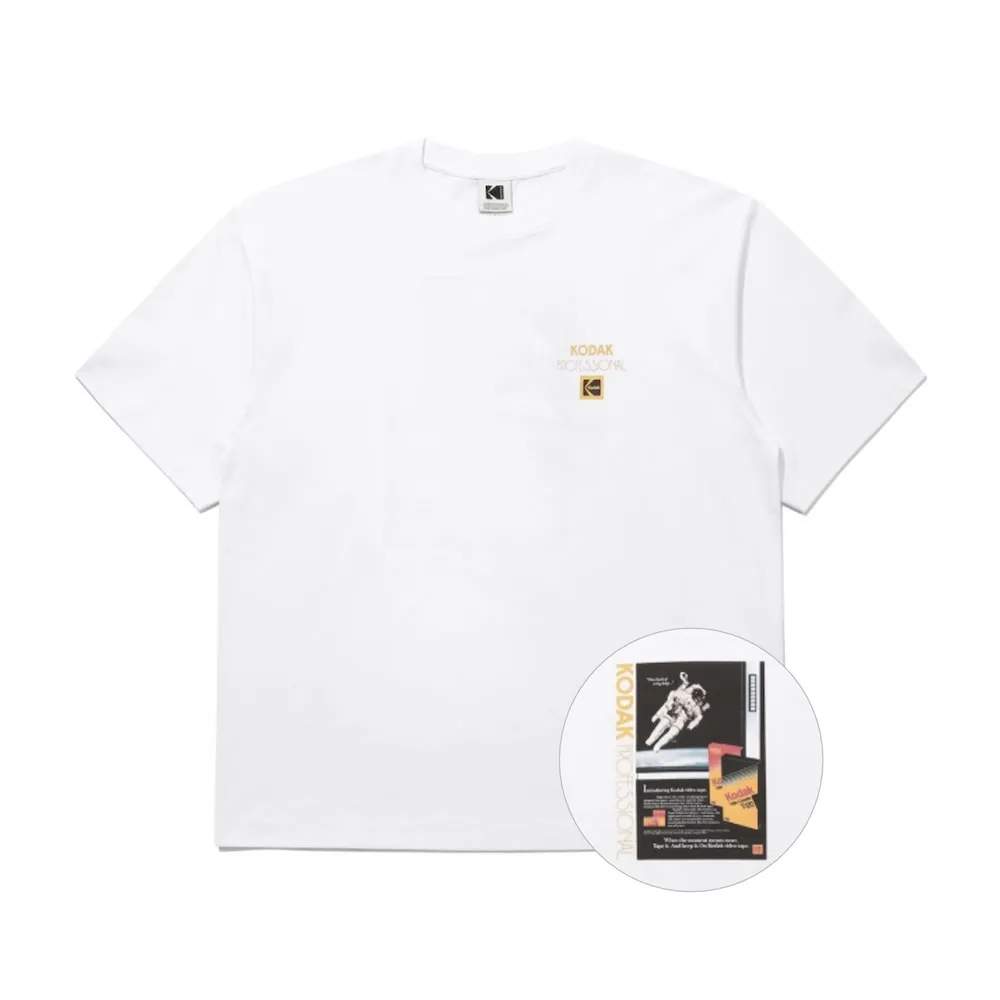 【KODAK Apparel】官方旗艦館 柯達 中性 短袖T恤 RGB Sorona 阿波羅 WHITE 白色 / KB602009WHT