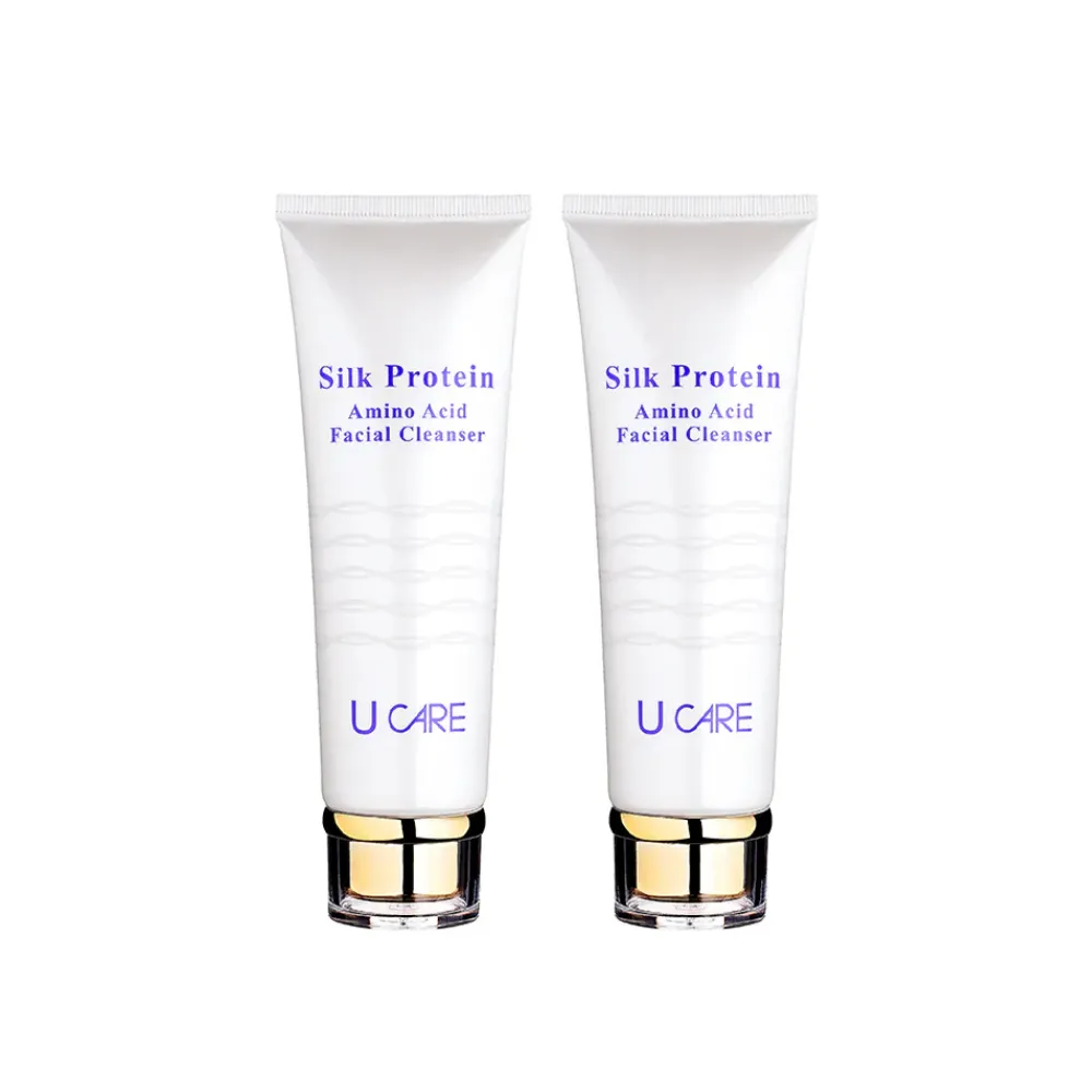 【U CARE】玫瑰絲心蛋白胺基酸淨膚洗面乳120ml(二入組)