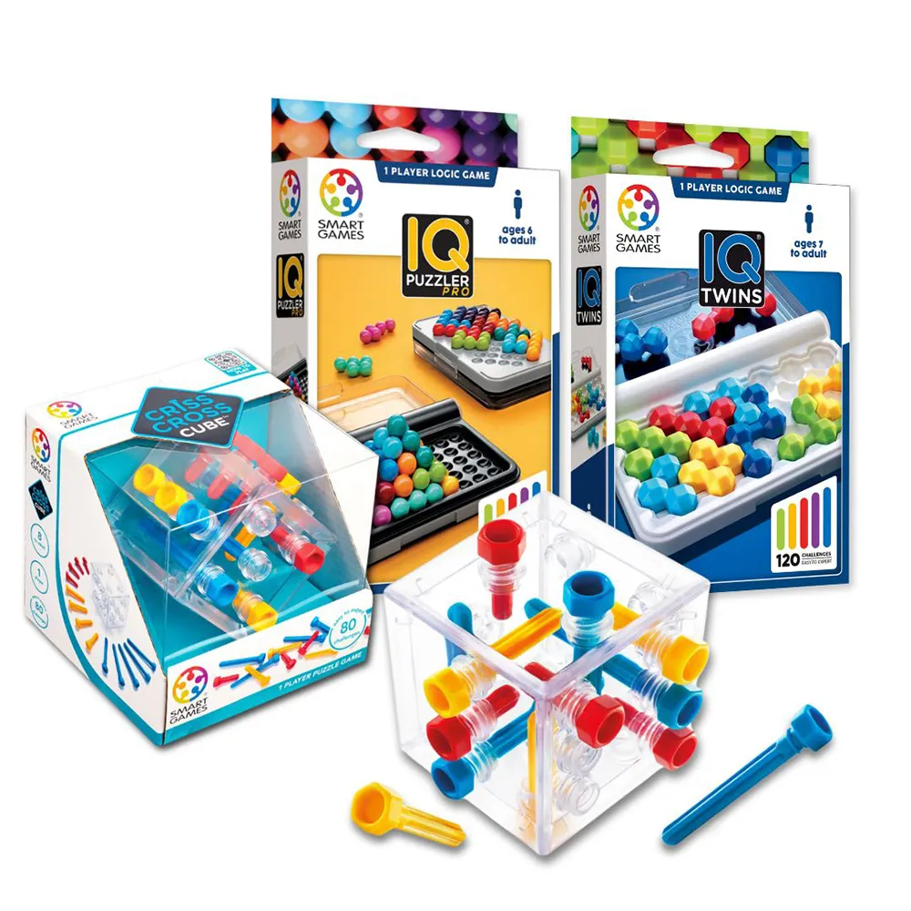 【Smart Games】腦力挑戰任務箱：IQ旋轉×對稱×解構三階段訓練
