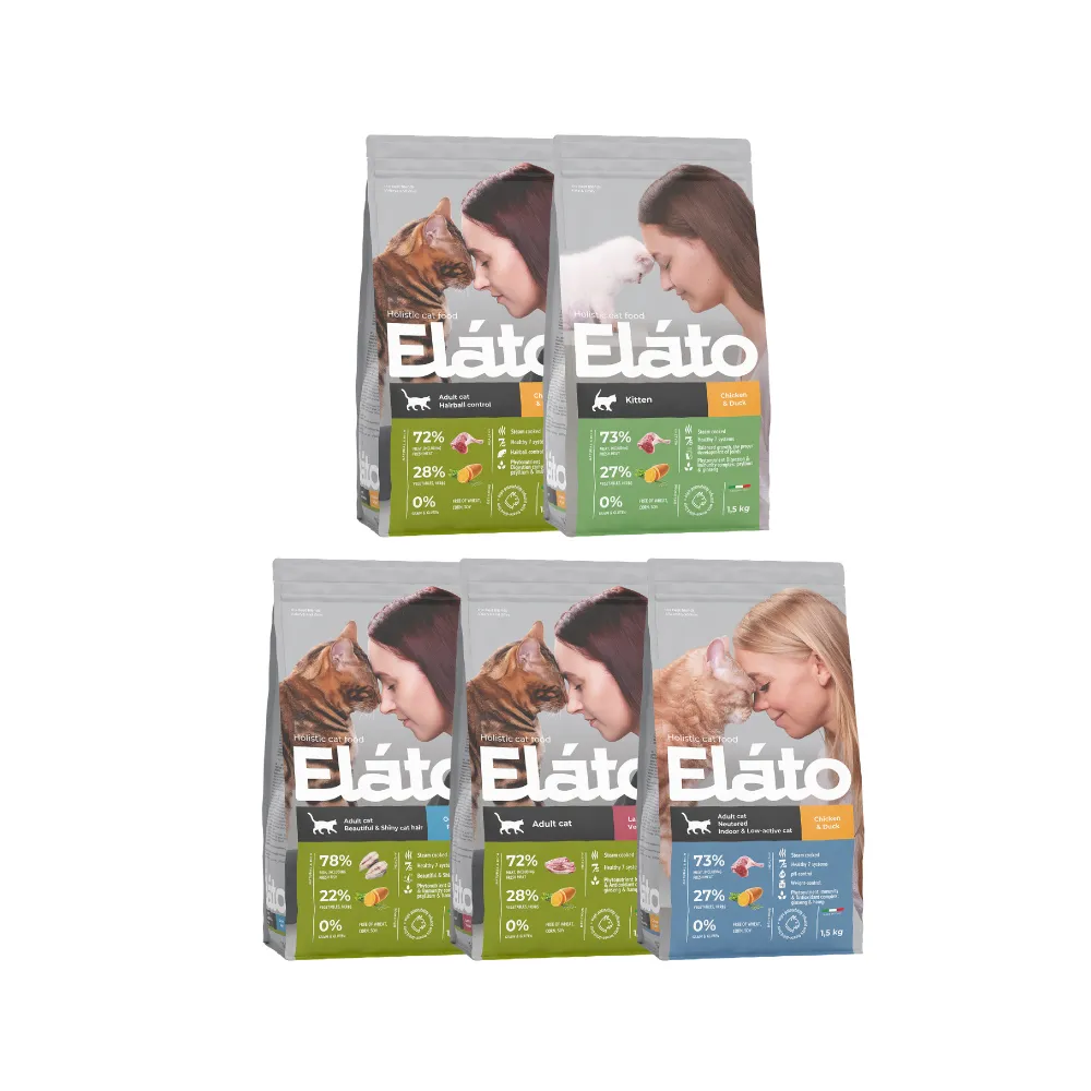 【Elato 杜莎】天然無榖貓糧1.5kg全系列(貓糧 貓飼料 幼貓糧 幼貓飼料 無穀貓糧)
