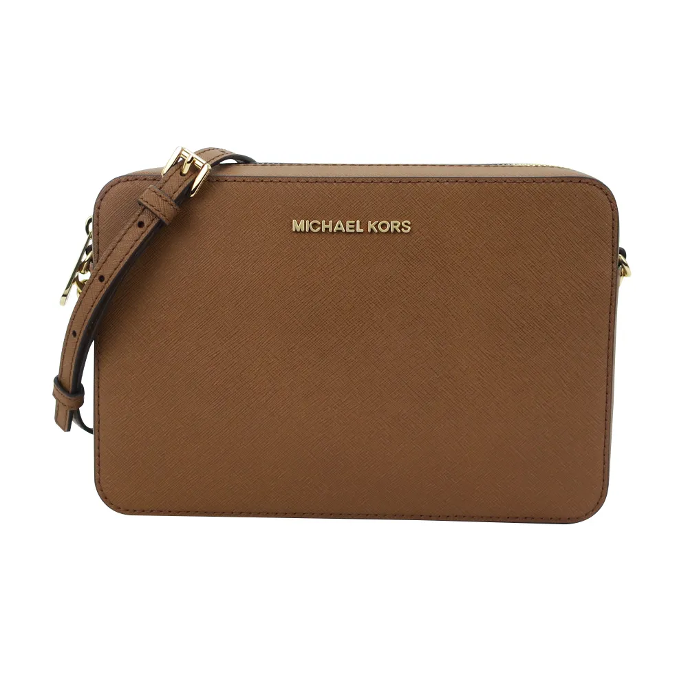 【Michael Kors】Jet Set 防刮皮革方形斜背包(多色選)