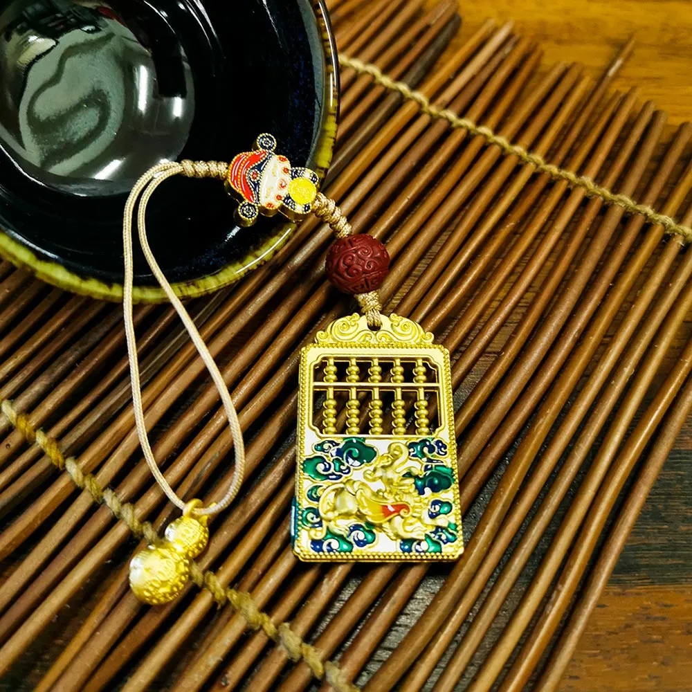 【財神小舖】金運財神 福祿金算盤吊飾(已開光  催財運 招財 開運 轉運)