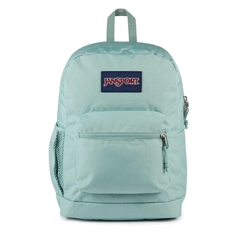 【JANSPORT】雙11 Cross Town Plus 後背包 運動包 雙肩背包 淡雅綠(JS0A7ZNZLA8)