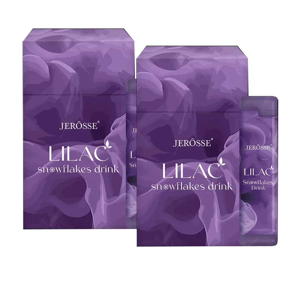 【JEROSSE 婕樂纖】雪花紫纖飲X2盒共28包(專利成份美麗加分)