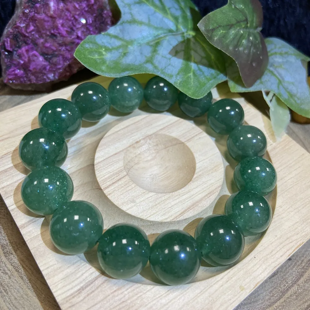 【Cozy 世界水晶原礦與茶】綠草莓晶 13mm+ 51-7(增加個人魅力 提升愛情運勢)
