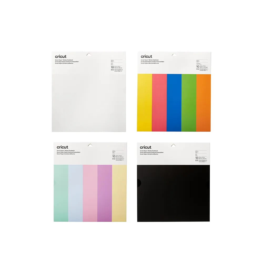 【Cricut】智慧可裁切卡紙型貼紙(10入)