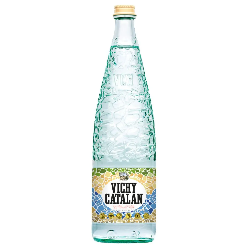 【Vichy Catalan 維奇嘉泰蘭】西班牙維奇嘉泰蘭氣泡礦泉水 1000mlx12入(德國侍水師推薦100%全天然氣泡水)