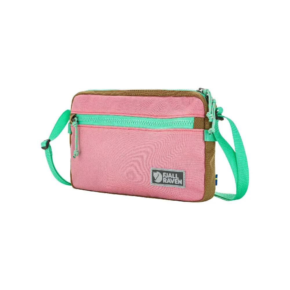 【Fjallraven】雙11 Vardag Pocket Large隨身袋《罌粟粉紅/卡其棕》F23200339/側背包