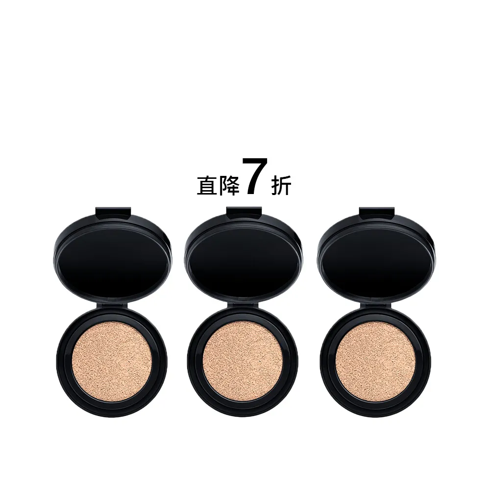 【NARS】官方直營 超持久亮顏氣墊粉蕊囤貨組(小方盒粉蕊三入組/雙11限定)
