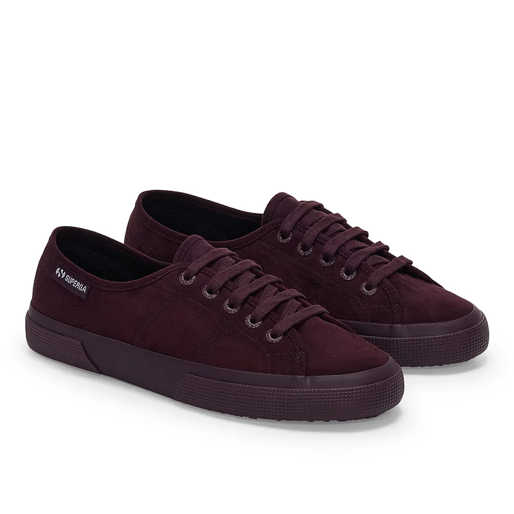 【SUPERGA】帆布鞋 女鞋 休閒鞋 3750 輕量系列 麂皮 酒紅色 S21682W-A6J