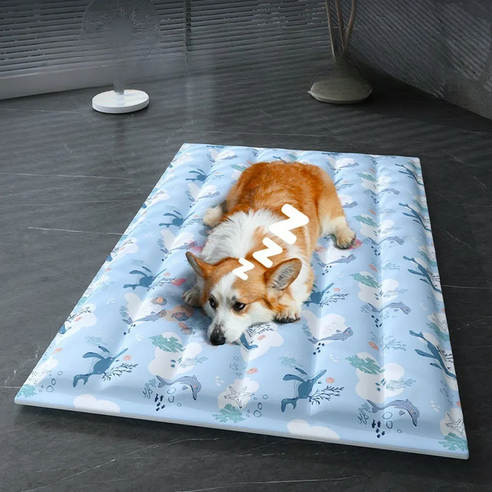 【Quality 聚家】寵物冰墊 狗狗涼蓆墊 夏天涼墊 90*60cm 35公斤內寵物 降溫神器 貓咪冰窩