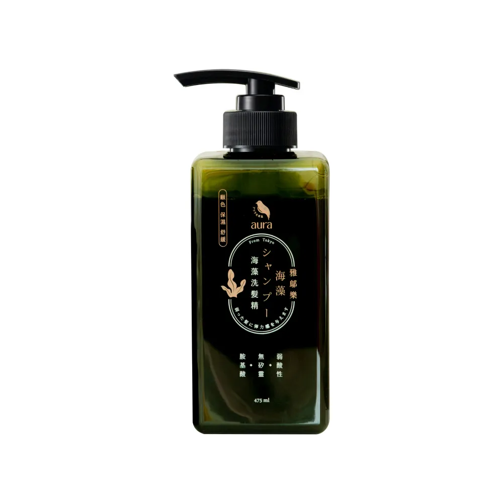【台隆手創館】雅鄔樂aura海藻洗髮精475ml(顧色/蓬鬆清爽)