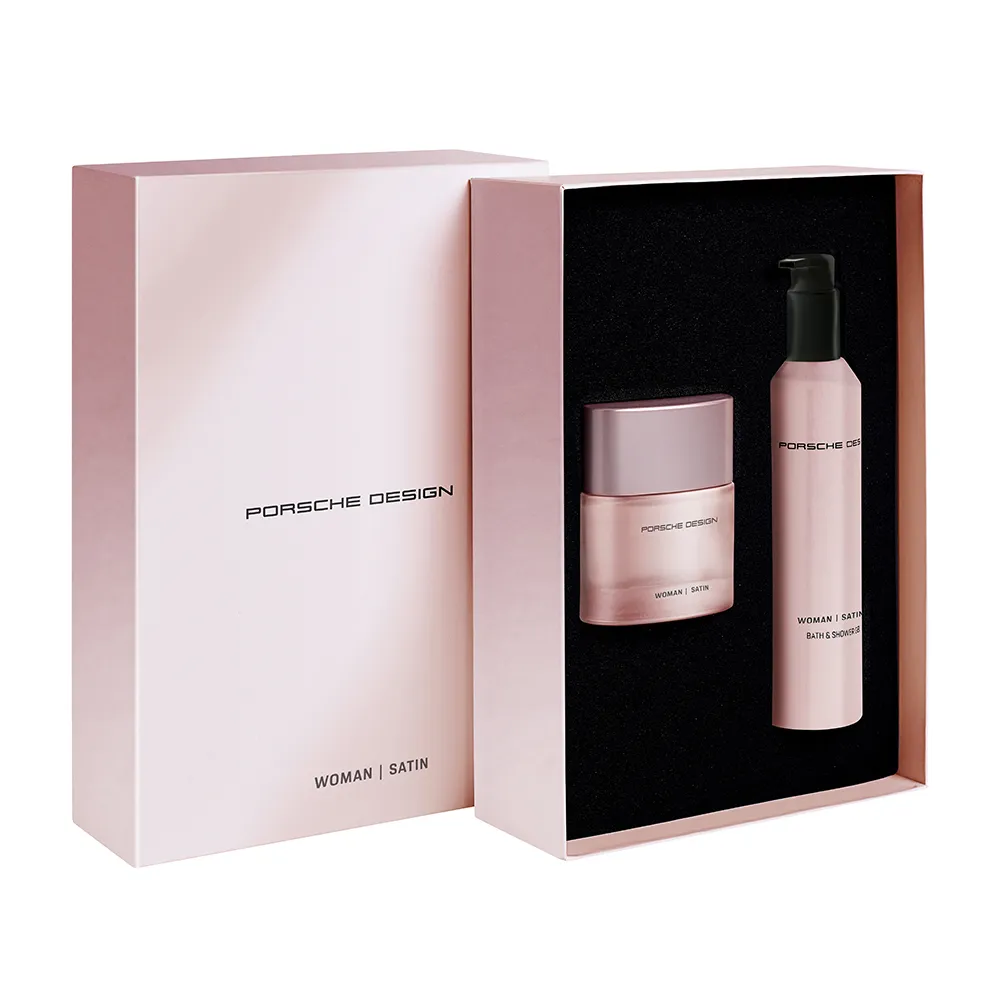 【Porsche Design 保時捷】玫瑰絲緞女性淡香精禮盒-淡香精50ml/沐浴膠200ml(專櫃公司貨)