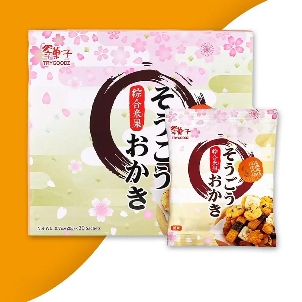 【美式賣場】翠果子 航空米果綜合禮盒x2盒(20g*30入)