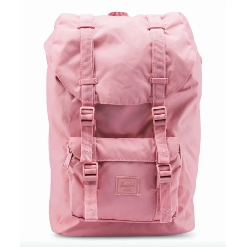 【Herschel】雙11 Little America 中型 粉紅 粉色 磁扣 厚筆電夾層 輕量帆布 防潑水 背包 後背 