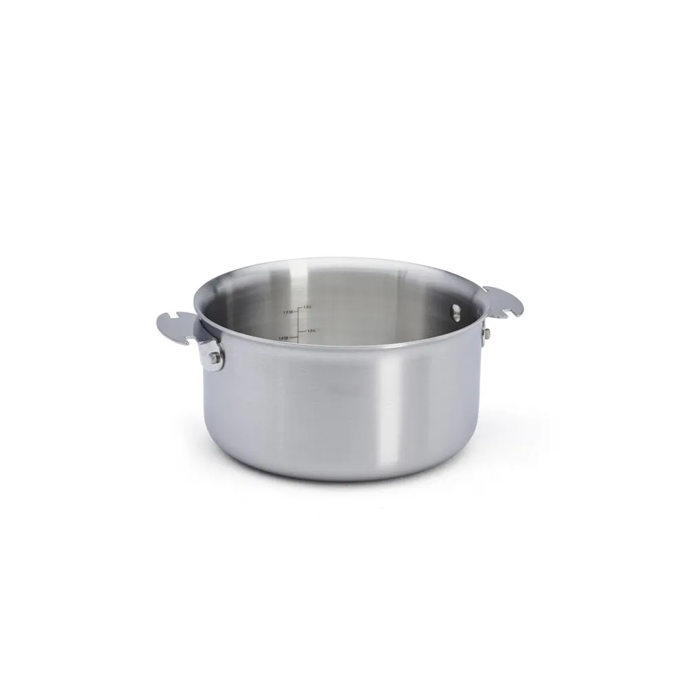 【de Buyer 畢耶】LOQY活動柄系列 Alchimy3層複合不鏽鋼調理鍋18cm-適用IH爐(握柄另購)