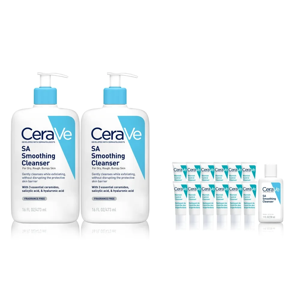 【CeraVe 適樂膚】粗糙顆粒肌囤貨組★水楊酸煥膚淨嫩潔膚露 473ml x2_I