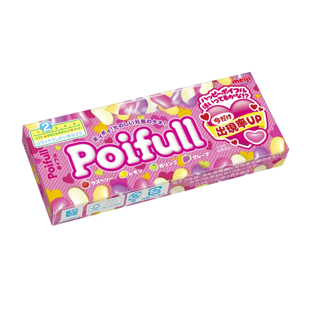 【Meiji 明治】Poifull軟糖 綜合水果(53g盒裝*10盒/箱)