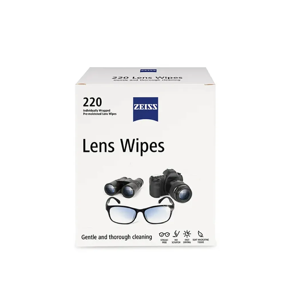 【ZEISS 蔡司】光學拭鏡紙220入(適用眼鏡、3C螢幕、鏡頭)