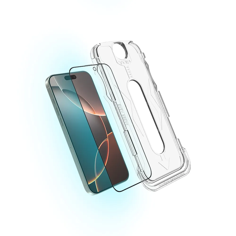 【Philips 飛利浦】iPhone 16系列 鋼化玻璃保護貼(抗藍光)