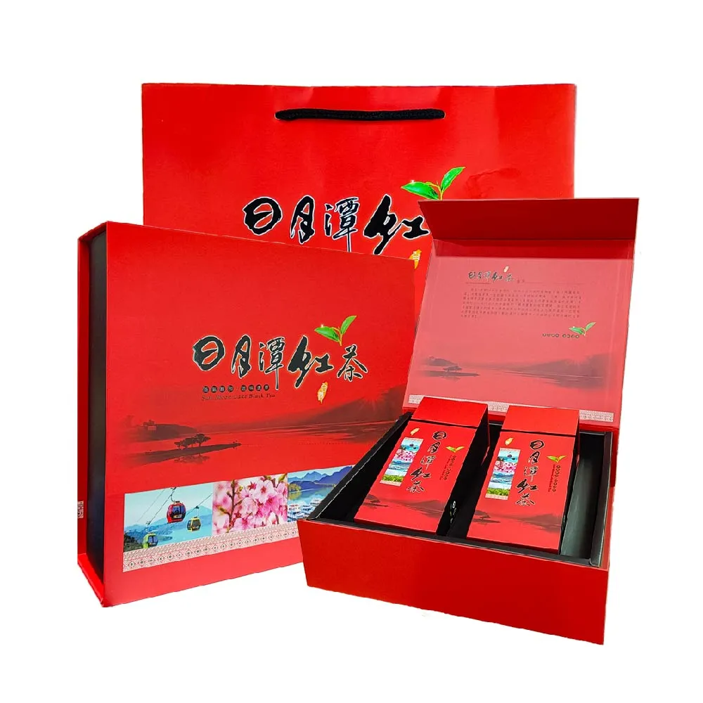 【名池茶業】暖金日月潭手摘紅玉紅茶茶葉禮盒75gx2(共0.25斤)