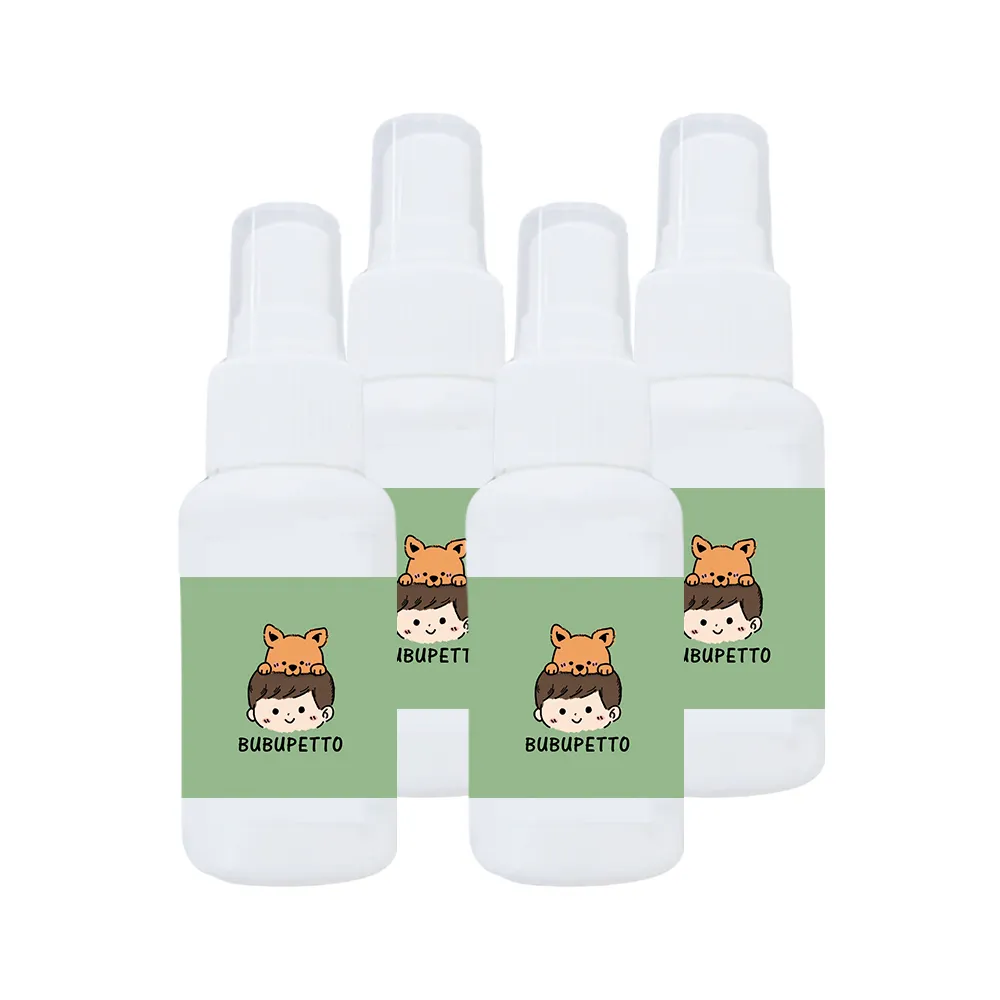 【BUBUPETTO】毛小孩次氯酸水噴霧隨身瓶70ml-4瓶組(次氯酸水 衛生 居家 貓 狗 毛小孩)