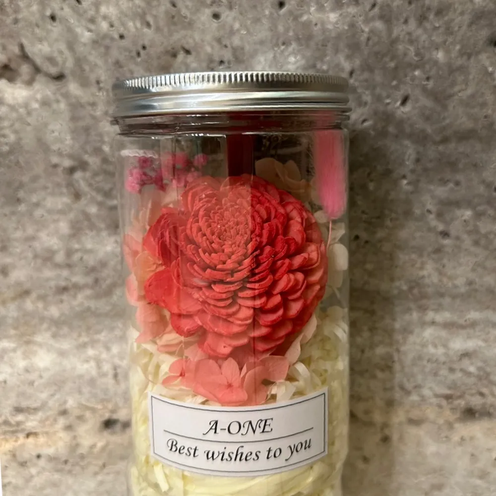 【A-ONE 匯旺】情人節花罐 紅玫瑰花 通草手工花 索拉花 香皂花 永生花束 畢業花瓶