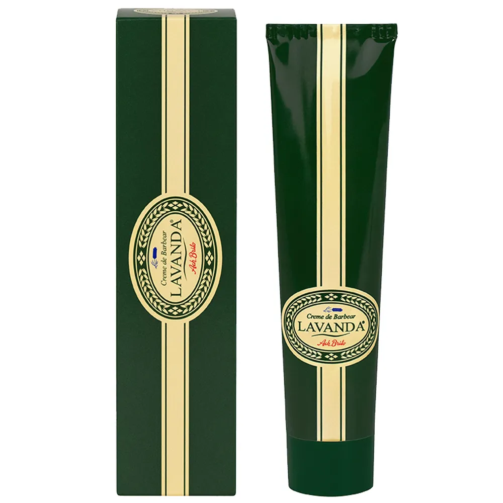 【Ach Brito 艾須•布里托】Lavanda經典男士薰衣草香氛刮鬍膏 100g(★富含羊毛脂燕麥萃取減緩刮鬍不適感★)
