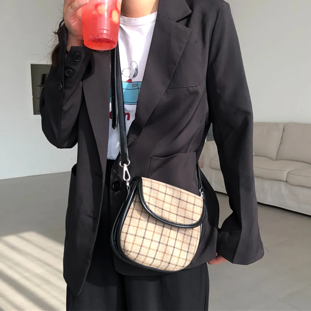 【MoonDy】雙11 包包 女包 馬鞍包 情侶包包 韓系包包 側背包女 斜背包女生 側背包女生可愛 復古